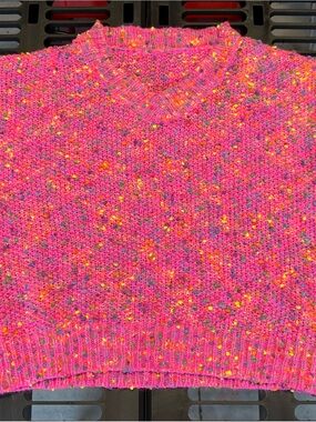 Bright Pink Knit Sweater